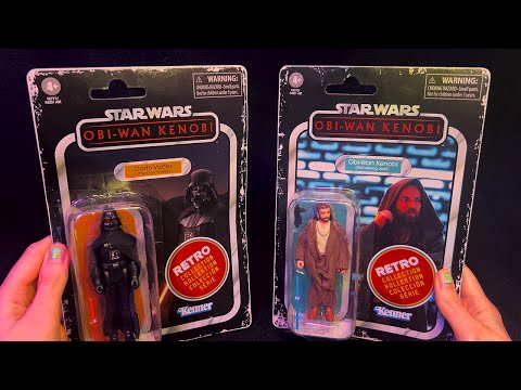 ASMR Retro Star Wars Figures Unboxing (Whispered, Tracing)