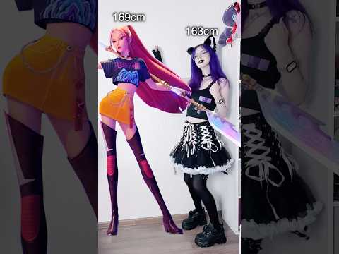 Kpop Demon Hunters height!✨ #kpopdemonhunters #huntrix #mira #rumi #zoey #cosplay #netflix