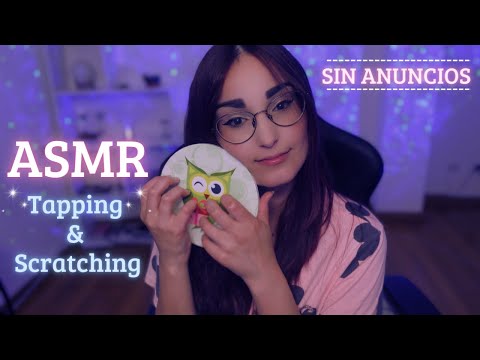 ASMR SIN ANUNCIOS - Tapping & Scratching con SUSURROS para DORMIR