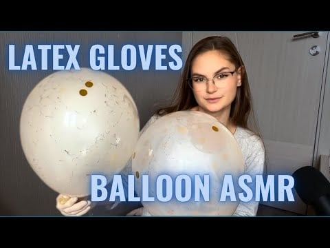 Pure Balloon Sounds ASMR — Clear Confetti Balloons & Latex Gloves (No Talking)