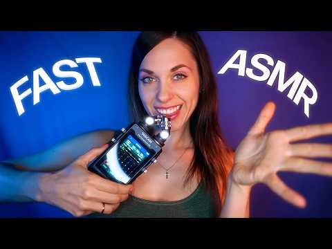 Intense Tascam ASMR | Fast and Aggressive Mouth Sounds, Mic Triggers, Ear to Ear Whispers
