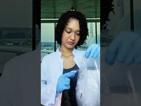 ASMR Inspeção de bagagem no aeroporto #asmr #asmrsounds #pov #asmrsounds