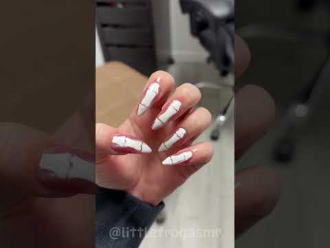 HALLOWEEN NAIL VLOG 🎃💀 #asmr #halloween #nails #nailart #vlog