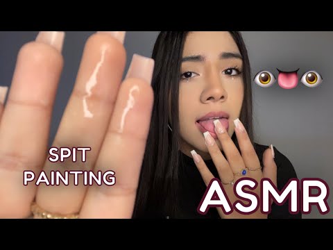 ASMR ESPAÑOL / SPIT PAINTING + L4M0 MIS DEDOS + ATENCIÓN PERSONAL