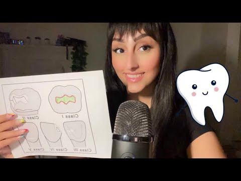 ASMR - Practice Filling Your Tooth! 🦷 (Whisper Ramble, Tracing, Scratching/Drawing Sounds)