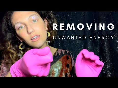 ASMR~ 🌜💖RESTORING UR ENERGY!!💖🌛 (gum chewing + plucking negative energy + comforting words)