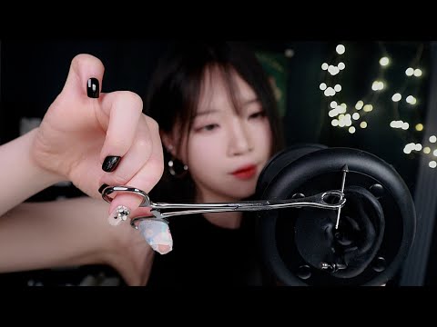 ASMR(Sub✔)3DIO에 귀 뚫는 소리 들어볼래요? 피어싱 꽂고 빼는 기분좋은팅글(소독 소리)Insert and remove piercings in 3DIO mic/Tingle