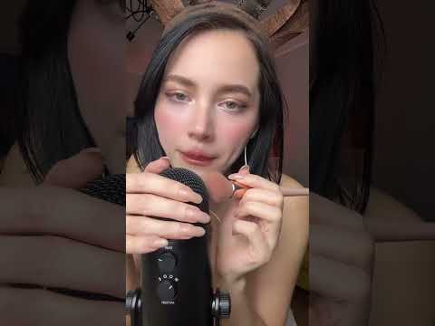 Close up brushes your ears #asmr #asmrsounds #tingles #brushing
