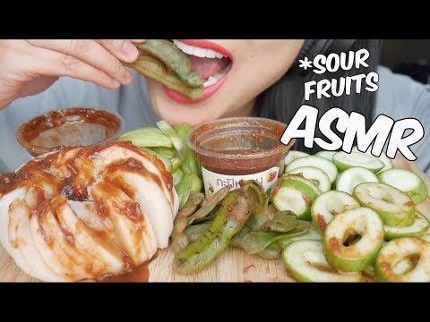 ASMR EXTREME SOUR Fruits มะม่วงน้ำปลาหวาน *เปรี้ยวปาก (EATING SOUNDS) | SAS-ASMR