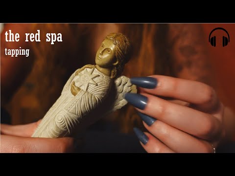 ASMR tapping and scratching on beautiful vintage items 2 ( fast, no talking)