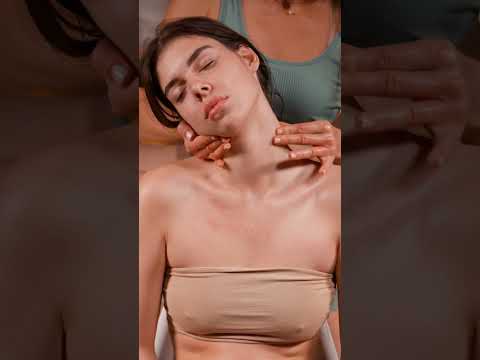 Gentle relaxing asmr neck and face guasha massage for Lisa #asmrmassage