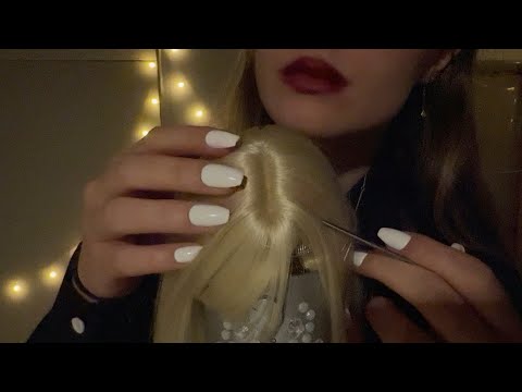 up CLOSE scalp inspection + METAL TOOL!! [ASMR]