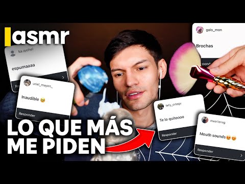 ASMR Español para Dormir 💤  USTEDES Eligieron los Sonidos: Mouth Sounds, Inaudible, Espuma y Más