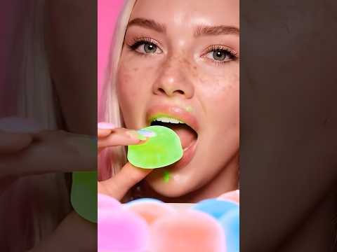 Would You Try Neon Mochi 🍡✨asmr test