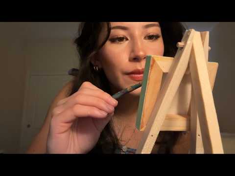 painting a mini portrait of you (asmr)