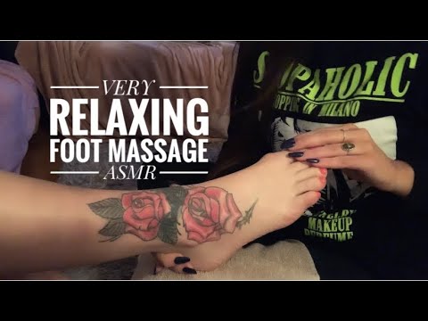 ASMR~ A VERY RELAXING FOOT MASSAGE