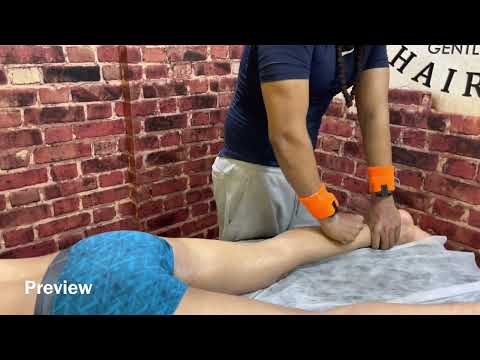 ASMR DEEP TISSUE MASSAGE | How to get  Hamstring & calf pain Reliefs