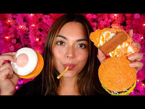 ASMR Fake Food Mukbang 🍔🍳🧇 | Realistic Food, Mouth Sounds & Tingles