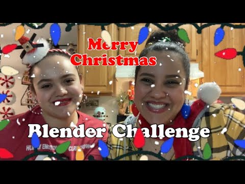 (NOT ASMR) BLENDER CHALLENGE WITH EDEN-MERRY CHRISTMAS 🎄 #24