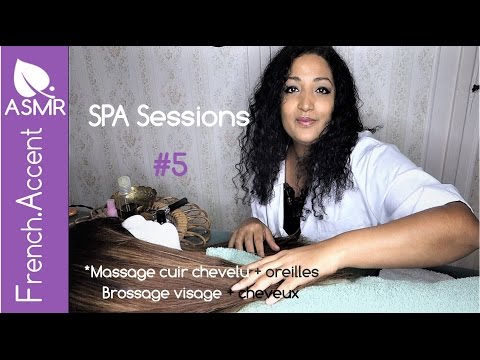 [asmr français] ASMR Spa sessions role play / jeu de rôle *Massage cuir chevelu, oreilles, brossage