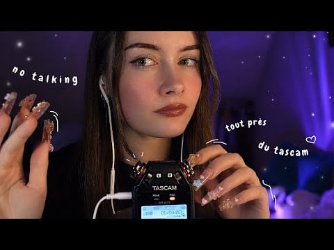 ASMR  pour te mettre ko quand tu veux dormir (close-up tascam, no talking) 🌙