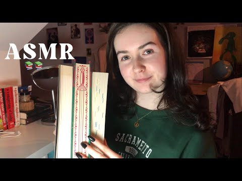 ASMR | PURE BOOK TAPPING & WHISPERED RAMBLE (100 subs)