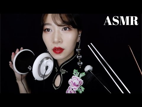 ASMR 安眠できる中国式耳かき＋オイルマッサージ🌹［Ear massage/Chinese ear cleaning］