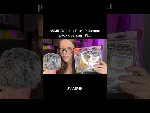 #asmr #relax #pokemon #cardopening #pokémonasmr #asmrpokemon #paldeanfates #triggersforsleep