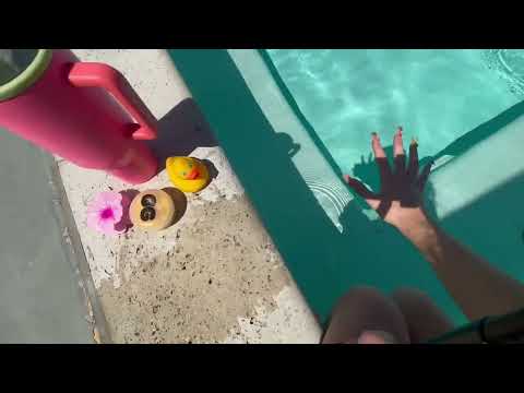 1HR ASMR | Pool Triggers for Sleep, Study, Background Noise (Wet concrete Tapping)