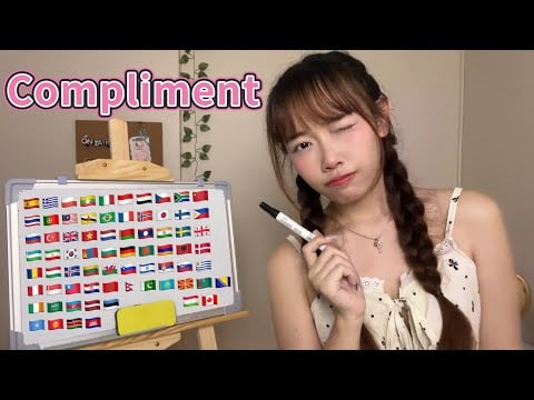 ASMR Say and Write ‘Complimenting You’ in 70+ Different Languages (2 hours for sleep)