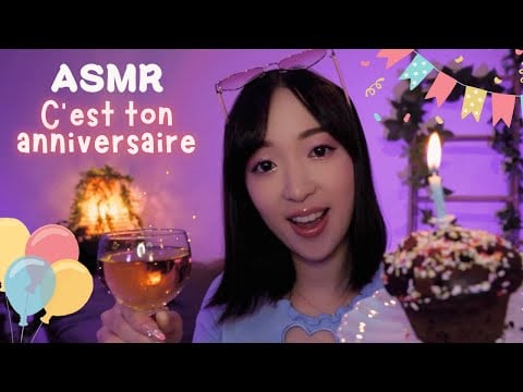 ASMR 🎂  C'est ton anniversaire 🎉 On passe la soirée ensemble (j'ai plein de surprises pour toi !) ✨