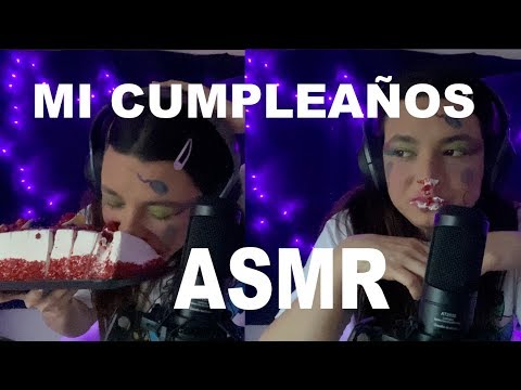 🍰Comiendo PASTEL ASMR Makeup FAIL - Cajafresca