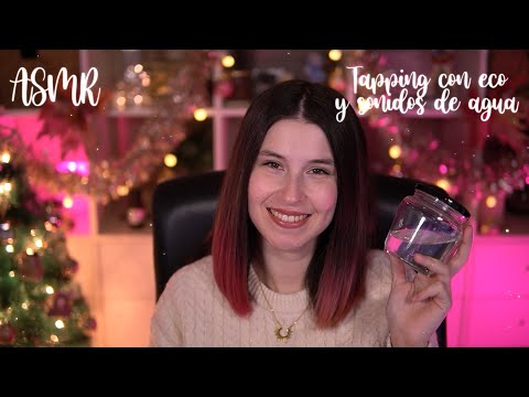 ASMR | Tapping con eco y sonidos de agua!! | BlueYeti