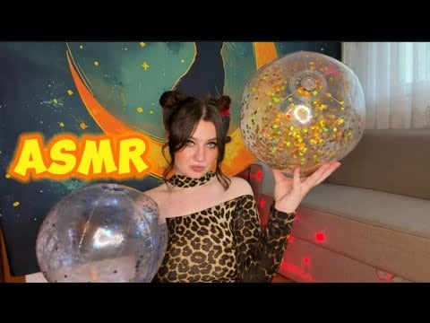 ASMR Beachballs ~ Inflation, Deflation Sounds For You 💛
