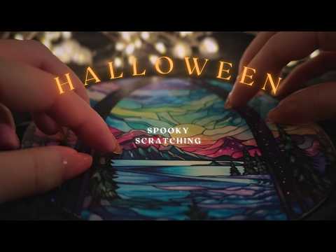 ASMR Halloween Scratching🎃 Spooky & Satisfying Sounds👻(with BGM)