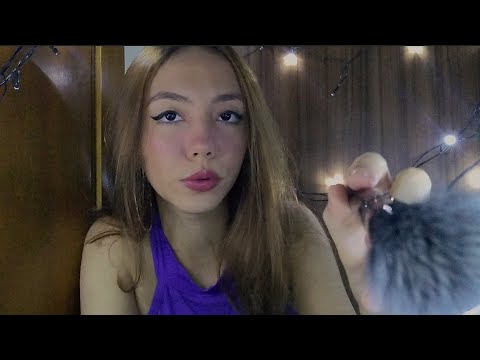 ASMR SONS DE BOCA EM CAMADAS COM PINCEL NA TELA