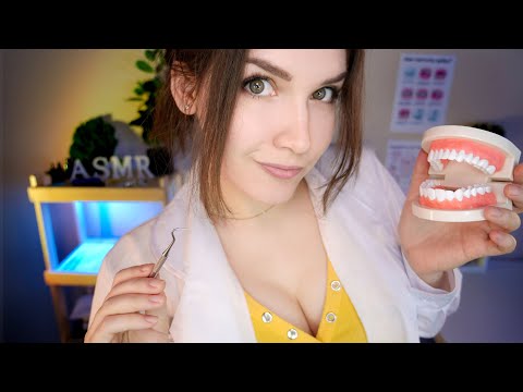 АСМР [RP] 🦷 Чистка и осмотр зубов 👩‍🔬🩺 ASMR Dentist Teeth Checkup and Cleaning