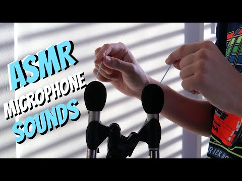 Prickling and Scratching the Microphone ASMR No talking