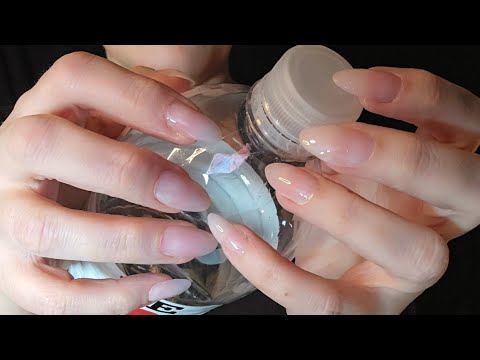 ASMR Fast Scratching and Tapping On A Plastic Bottle