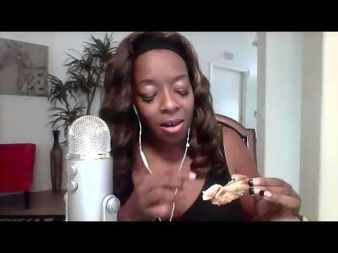 EATING DINNER - WING STOP EATING SOUNDS ASMR