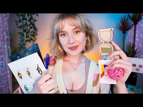 АСМР Психолог ТЕСТИРУЕТ Твой Мозг 🧠 (Попробуй Не Уснуть за 5 Минут! ⏳) asmr psychologist sleep test