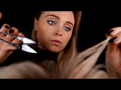 ASMR | Inspecting and snipping your BEARD & MOUSTACHE