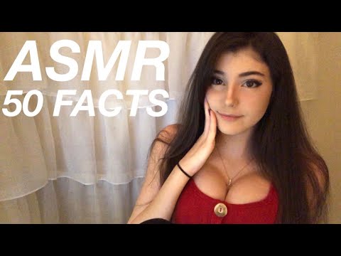 ASMR | 50 Facts About Me (Whispering, Paper Sounds, Mouth Sounds)