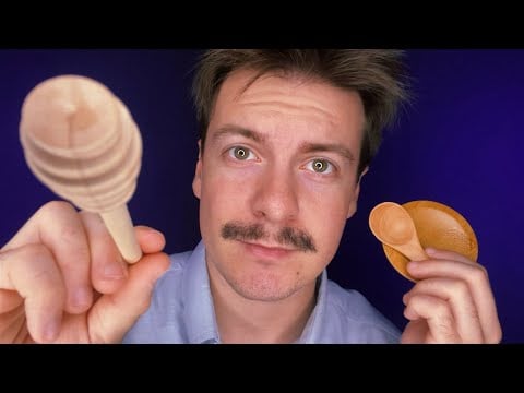 [ASMR] Wooden Triggers 2 | Stirring & Scraping Sounds | Visual ASMR Triggers