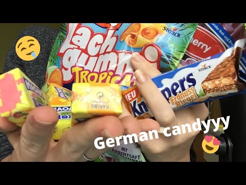 🍭🍫ASMR - TRYING GERMAN CANDY (mukbang)🍭🍫