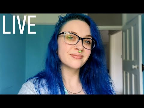 ASMR LIVE | Plastic On Mic (Brushing, Sticker/Tape Pulling & Chat With Me) Eating Jam Donuts 🥰