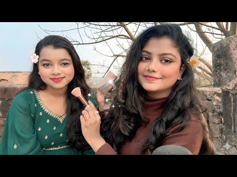 ASMR | Doing My Friend Relaxing Party Makeup | 💄😍