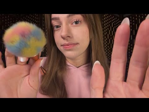 ASMR To Make You So Sleepy | Face Brushing and Slow Whispers
