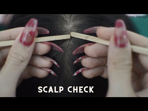 [ ASMR ] Real Person Hair Parting, Hair Brushing, Hair Treatment For Rest And Sleep