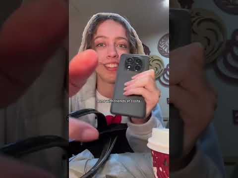 asmr with friends at costa #publicasmr